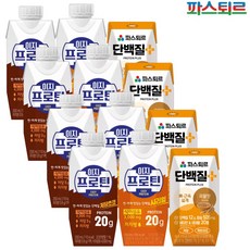 파스퇴르 단백질 음료 3종 총12입(이지프로틴 저당초코+시리얼+단백질플러스) 각4입, 1개, 250ml