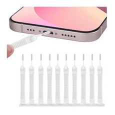 폰 미니 클리닝 브러시 키트 휴대폰 스피커 및 수신기용 막힘 방지 나일론 클리너 에어팟 아이폰 키보드 자동차 통풍구와 호환되는 양면 다기능 클리닝 도구 - 5개, White