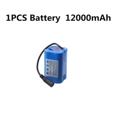 1/2/3개 D19 RC 낚시 미끼 보트 예비 배터리 7.4v 5200mAh USB 충전기 액세서리, 01 1pcs 12000mAh