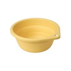 이케아 접이식 대야 실리콘 다용도 바구니, 옐로우, 1개