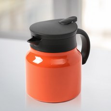 혜문전방 이중진공 보온주전자 750ml 오렌지