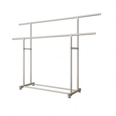 不銹鋼曬衣架 升降曬衣架 伸縮晾衣架 單桿曬衣架 高耐重 掛衣架 左右延伸 高度可調整 宅配到家, 雙桿-荷重型不銹鋼可延伸曬衣架, 不銹鋼