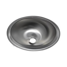 싱크대 | 단일 원형 지름 10인치 x 깊이 4인치 자체 림 스테인리스 스틸 2인치 배수구 라살 브리스톨, 싱크대 | 단일 원형 지름 10인치 x 깊이 4인치 자