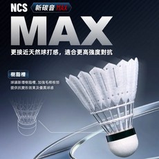 VICTOR 勝利 新碳音 MAX 專業級 人造羽球, 1個