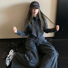 紅炸街同款 運動套裝女 春秋韓版寬鬆顯瘦衛衣兩件套 時尚休閒 長袖套裝 秋冬套裝 a0337