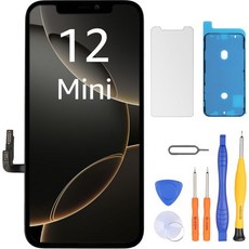 LL TRADER 트레이더 아이폰 11 LCD 61인치 FHD 교체용 터치 스크린 3D 디지타이저 어셈블리 및 수리 키트 모델 A2111 A2223 A2221, 12 Mini LCD
