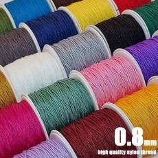 [비즈엔케이] 0.8mm 나이론 매듭실 판매단위 10M(미터), 20브라운, 1개