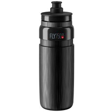 엘리트 플라이 텍스 자전거 물통, 블랙, 750ml, 1개