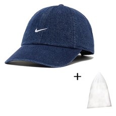 나이키 스포츠 클럽 언스트럭처 데님 캡 컬리지, 네이비, 1개 네이비, 1개