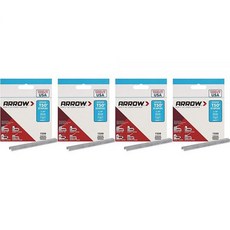 Arrow Fastener 504 정품 T50 0.6cm(1/4인치) 스테이플 4개 팩, Arrow Fastener 504 정품 T50 0.6c