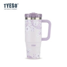 TYESO Aura 真空保溫杯 900ml, 紫宸花敘, 1個