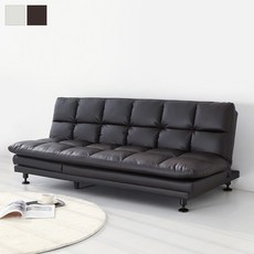 마켓비 앰보 3인 멀티 소파베드 카우치형 소가죽, 블랙브라운 2261.9070