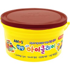 아모스 아이클레이 탱탱 낱색, 갈색, 600g, 1개