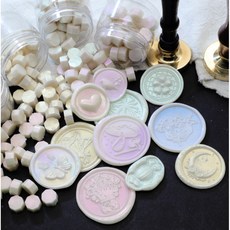 火漆蠟 幻彩火漆蠟粒 約20顆 多色可選 信封裝飾 禮品包裝, 1個, 隨機給幻彩或是果凍(1包/約20顆)