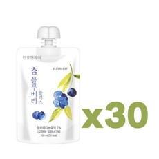 천호엔케어 참블루베리플러스 건강주스, 30팩, 100ml