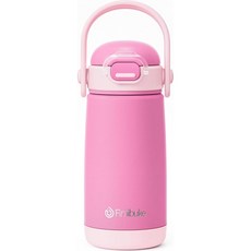 啵比小舖 美國 Fimibuke Cups 不銹鋼保溫兒童水瓶, 1個, Pink, 414ml
