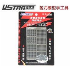 優速達 USTAR 鋼彈模型金屬蝕刻片改裝套件-R 推進器及關節 UA0048 1.5 3.0mm, 1個