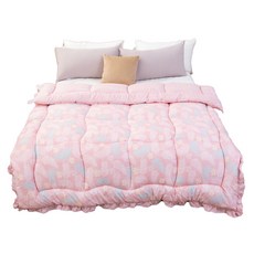 台灣製花邊暖糖被 石墨烯纖維蓄熱保暖 雙面親膚舒適設計 冬被, 靜語