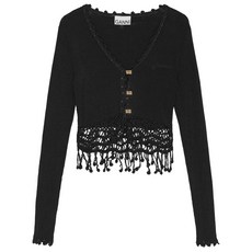 가니 마크라메 디테일 가디건