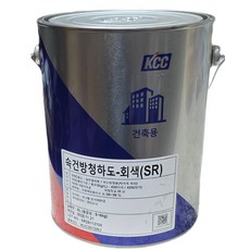 KCC 페인트 철재 속건 방청하도 프라이머 녹방지 사비 (SR)+(미니로라.PP붓, 1L, 회색도구, 1개