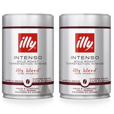 illy 意利 Intenso 濃鬱烘焙 全醇香咖啡豆, 250g, 2個