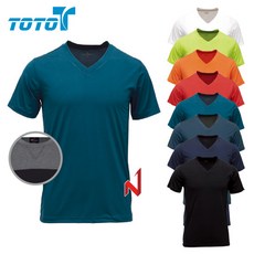 토토 반팔티 쿨론 브이넥 고급 스판 TM-1306 9색상 공용
