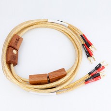 HIFI NORD ODIN 오디오 골드 라우드 라인 스피커 플러그 CD용 바이와이어 바나나 케이블 와이어 전기, 2) 2B to 2B  2m, 1개