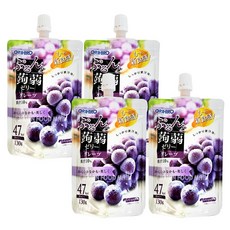 오리히로 푸룬또 곤약젤리 포도맛, 130g, 4개