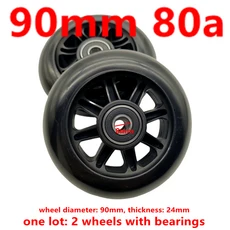 무료 스쿠터 휠 100mm 베어링 abec-9 pu, 06 90mm 2 pcs