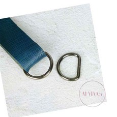 엠비아5 라운드 D링 흑니켈 25mm 2P 스트랩고리