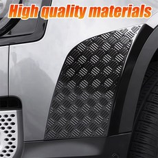 프론트 휠 아치 ABS 블랙 바디 긁힘 방지 보호 커버 트림 키트 2020-2025 랜드로버 디펜더 110 호환, 01 Light Black