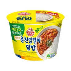 오뚜기 맛있는 컵밥 춘천닭갈비덮밥, 315g, 4개