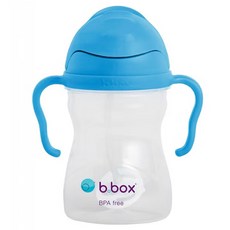 비박스 젤라또 컬러 손잡이 빨대컵, 블루, 1개, 240ml