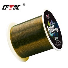 FTK 500M 스팟 나일론 원줄 고시인성 우수한 매듭력 대물 낚시, 1개, 그린