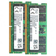 SK하이닉스 DDR5 노트북 메모리 16GB 5600MHz, 2개, HMCG88AEBSA102N 2개, HMCG88AEBSA102N