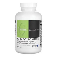 DAVINCI LABORATORIES 佛蒙特州達文西實驗室代謝多種維生素 180 粒膠囊, 1個, 180顆