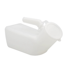 간병 캠핑 겸용 남성용 소변기 손잡이형 휴대용 이동변기 병원 요양원 차량용, 1세트, 화이트