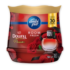 Ambipur 8가지 실내 방향제 젤 다우니 섬유 옷장 탈취, 룸프레쉬 다우니 패션(레드), 3개, 180g