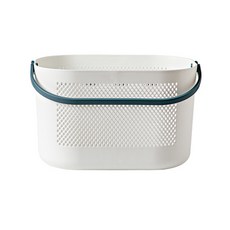 ROREM 雙把手網狀浴室收納籃下水口, 深綠色