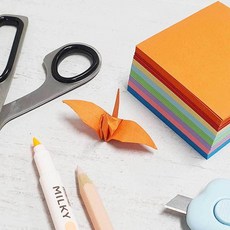 양면 컬러 무지 학종이 학종이1000 6cm색종이 stu4+2VMu