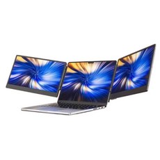 노트북 확장 모니터 멀티 트리플 디스플레이 보조 듀얼, P5 15.6인치 좌우 스크린 회전 브라켓