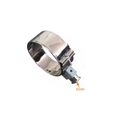 ID120mm 사출 성형기 플러그가 있는 운모 밴드 히터 스테인레스 스틸 압출기 링 50-350도, 02 ID120X30, 01 Plug 6mm