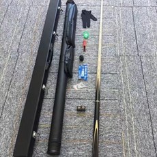 【臺灣出貨】戰神臺球桿小頭斯諾克中式黑八黑8球桿美式九球桌球桿檀木包郵代-奢尚匯品, 戰神3杆桶套裝-小頭9.8MM, 1個