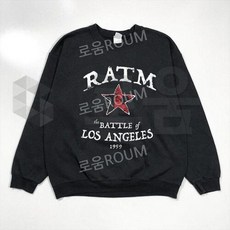 RATM 밴드 레이지 어게인스트 더 머신 가을 겨울 프린트 긴소매 티셔츠 유니섹스 맨투맨