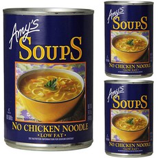 에이미스 스프 노 치킨 누들 저지방, 400g, 3개