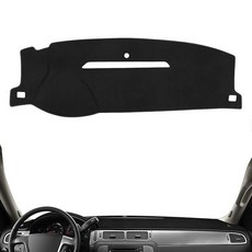 Rilsen 대시보드 커버 매트 맞춤형 핏 2010-2021 2022 2023 2024 토요타 4러너 대시 미끄럼 방지 프로텍터 햇빛 가리개 눈부심 없음 블랙 236139, 2007-2013 Chevy Chevrolet Silv