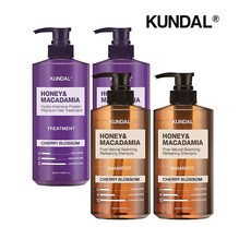 쿤달 네이처 샴푸 체리블라썸 500ml x2개 딥클렌징 지성샴푸 체리블라썸 500ml x2개, 2세트
