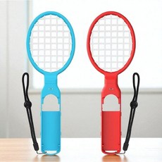 任天堂 Switch / Switch OLED 網球拍組 Joy-Con 雙手把組 舒適握感 Sports遊戲首選, 藍色/紅色, 2個, Switch/OLED網球拍組