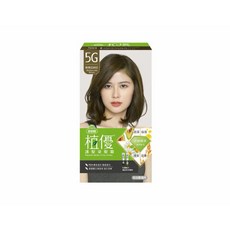 美吾髮植優護髮染髮霜(40g+40g)/盒(灰白髮適用/遮蓋白髮/永久性染髮), 1個, 5G/橄欖亞麻棕