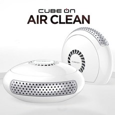 HOOT 큐브온 차량용 스탠드 공기청정기 화이트 휴대용 환기 냄새제거